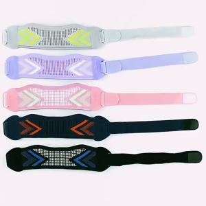 ACETERY Patellar Knee Strap Adjustable Knee Support Brace Silicone Shock Absorption Compression Band for Running Basketball Gym Sports