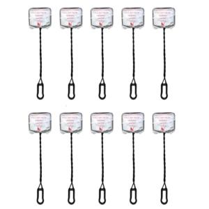 ตาข่ายดักสัตว์น้ำ10ชิ้นตาข่ายดักปลาและกำจัดของเสียตกข่ายสำหรับตกปลามีประสิทธิภาพสำหรับงานทำความสะอาดถังปลา