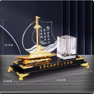 CT029D103 HOMMY ของตั้งโชว์ ของตั้งโต๊ะ เรือใบ ใส่ปากกา นาฬิกาตั้งโต๊ะ