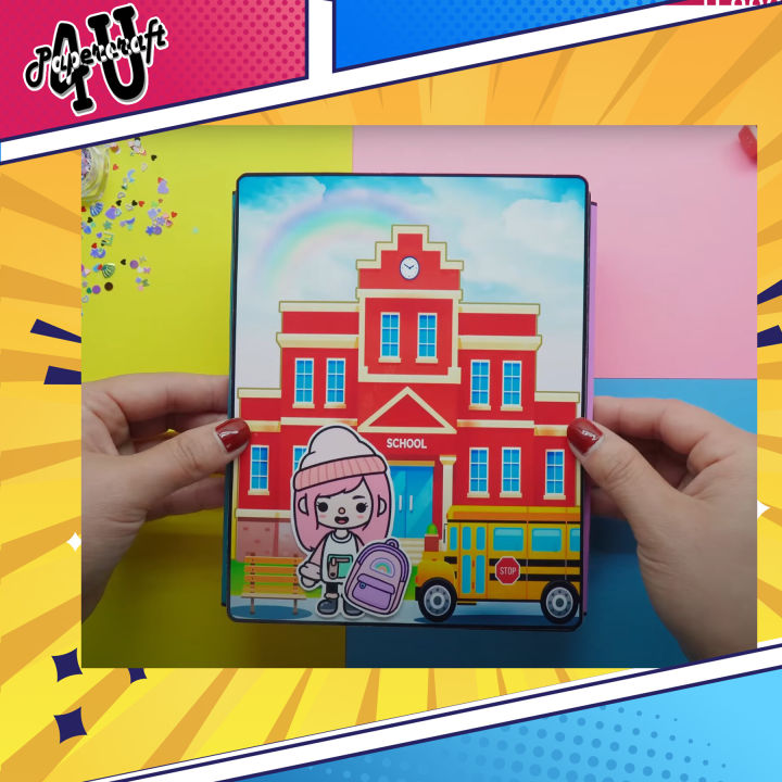 Đồ Chơi Ngôi Nhà Búp Bê Giấy Cắt Thủ Công DIY - Toca Life World - Mẫu ...