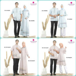 Couple Baju Muslim Rauna / KK 343-344 / RK 343-344 / TC 09-10 / Fashion Muslim