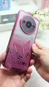 Glitter Rhinestone Phone Case For Infinix Note 30 5G X6711 Case Shockproof Casing Crystal Butterfly Cover Cellphone Protection P-Pop Style