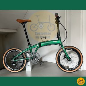 Fnhon Tornado 20” MRT/Bus-Friendly 14 Freebie Lightweight Foldie Bicycle Emerald Green Dahon P8