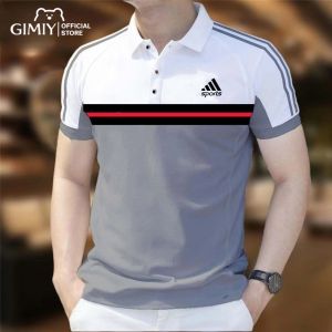 Polo Shirt for Men Cool Breathable Business Casual Short Sleeve 2025 Summer Urban Street Polo Shirts Quick Drying Tops