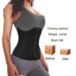 25 boned latex tummy waist trainer shapewear corset body shaper slim waist trimmer original for women belly girdle for slimming tummy shaper