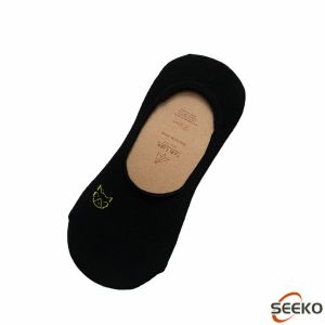 Seeko Women Boat Socks Cute Cat Embroidery Sock Casual Invisible Short Stockings Summer Candy Color