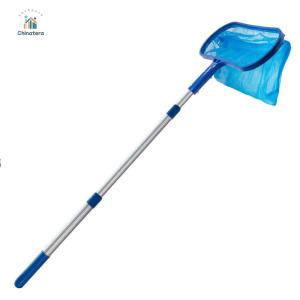 Swimming Pool Skimmer Net w/Telescopic Pole Ponds Cleaning Debris Leaf Rake