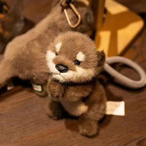 INNEWIN Soft Plush Otter Plush Keychain Animal Shape Stuffed Toy Pendant Doll Cute Stuffed Otter Animal Gifts