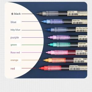 0.5MM Joystick Jun Quick-drying Self-control Ink Joystick Straight-liquid Retro Color Hand-held Key Marker Pen