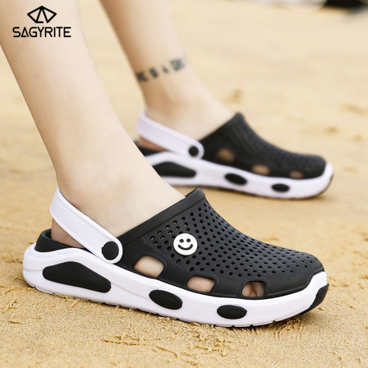 SAGYRITE Summer Plastic Sandals Breathable Hole Shoes Anti Slip and  Wear-resistant Soles Travel Leisure Shoes Hiking Beach Shoes Lazada PH - Main Image