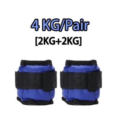 ?【SG READY STOCK】? Ankle Weight 1-6KG Wrist Sand Bag Adjustable Arm Leg Running Brisk Walk Exercise Sandbag