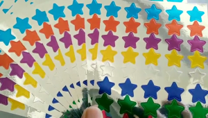 10 Sheets Teacher Supplies Stickers for Students Diary Hand Account Cute Metallic Star Stickers Foil Star Scrapbooking