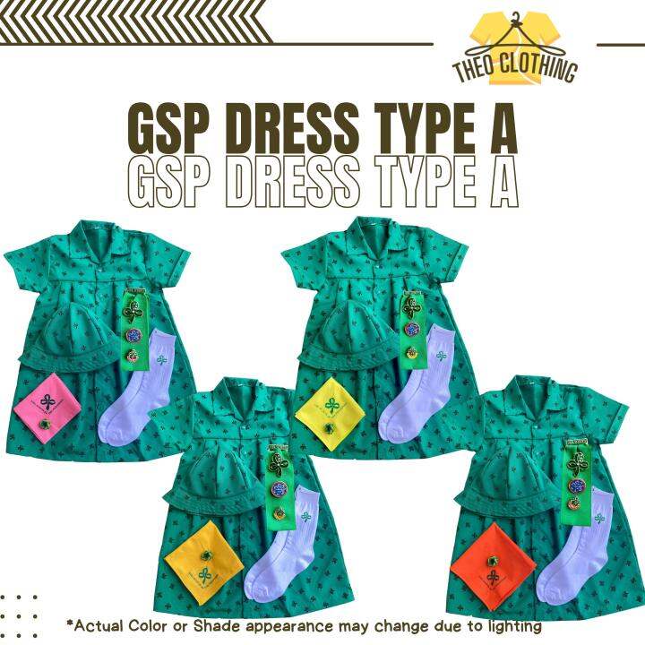 GSP Dress Scout Uniform Type A | Girl Scout Set Of Uniform | Twinkler ...