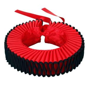 Xù cổ xù Cổ áo giả với viền đen Victorian khăn choàng cổ Phụ kiện renaissances cosplay chú hề Vòng cổ dây đeo ôm sát cổ