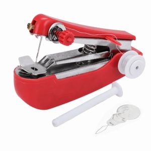NEXTYOO Kích thước nhỏ Máy may cầm tay Thao tác dễ dàng bằng một tay Vỏ nhựa nhẹ Máy may mini Dụng cụ may vá Máy may đa chức năng Đồ dùng hàng ngày trong gia đình