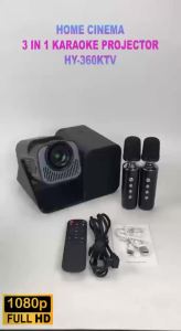 Karaoke Projector 1080P Portable Projector HD for Home and Office Use 5G WIFI With bluetooth
