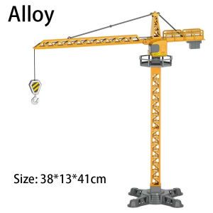 Lifting Tower Tower Crane Model Simulation Excavator Engineering Vehicle Toy Alloy Diecast Car Construction Model Boys Gift