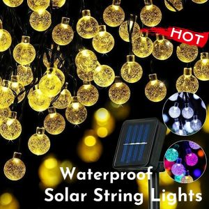 20/30/50/100 LED Solar String Lights Waterproof Outdoor Fairy Light Home Christmas Party Decor