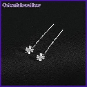 Colorfulswallow 1 cặp đơn giản tai dây Ins Bông tai cho phụ nữ cô gái tiệc cưới mới đồ trang sức mỹ Quà Tặng