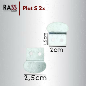 10PCS Plat Untuk Klem Kaca S 2x S 1x Untuk Kaca Dan Kayu