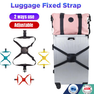 🇸🇬 Luggage Belt Adjustable Luggage Elastic Strap / Reinforced Strap for Travel /Suitcase Elastic Belt / Baggage Fixed
