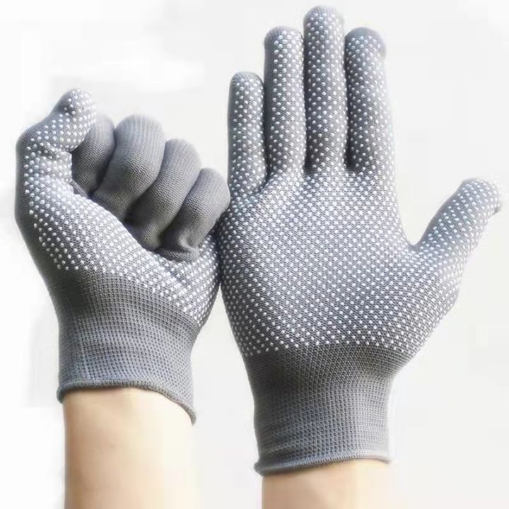 1Pairs Cotton safety Hand work Gloves Black Multipurpose Black