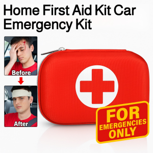 First Aid Kit for Home Car Travel Portable Emergency Trauma Bag for Hiking Camping Outdoor Sports Small Lightweight Medical Kit