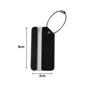 4Pcs Aluminum Travel Luggage Tags Baggage Name Tags Suitcase Address Label Travel Case ID Tag