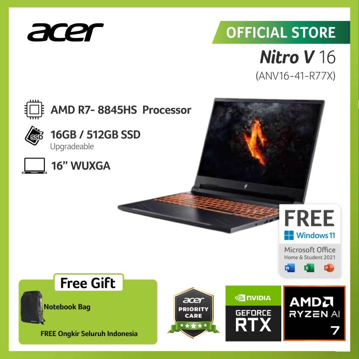 ACER LAPTOP GAMING NITRO V 16 ANV16-41-R77X 16