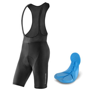 ROCKBROS Shockproof Cycling Bib Shorts Breathable Powerband Men Pad Shorts Elasticity Quick-drying Bicycle Bib Shorts