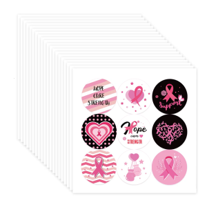 Pink Ribbon Sticker Support Group Sticker Breasts Cancer Awareness Sticker Charity Fundraising Sticker