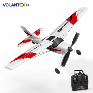 VOLANTEXRC RC Plane 2.4GHz 3CH 400mm Fixed Wing Plane 6-axis Mini Trainstar Stabilizer System 3level flight control Easy to Fly for Beginners 761-1 RTF