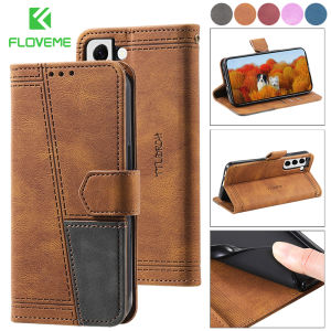 FLOVEME Flip Wallet Leather Phone Case For Samsung A73 A53 A33 A13 A72 A52 A42 A42 A32 A22 A12 A02S A71 A51 A41 A21S A70S A50S A40 A30S A20S A20E A10 M53 M52 M23 F23 A520 Luxury Magnetic Card Slots With Lanyard Shock Cover