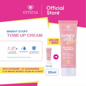 [GJK] Emina Bright Stuff Tone Up Cream 20 mL - Pelembab Wajah Mencerahkan Instan Perlindungan dari Sinar UV