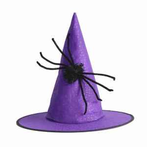 RUSSELLERT Đa năng Mũ phù thủy Nhẹ Hài hước Mũ trang trí Halloween Lễ hội Thiết kế hình nhện. Mũ Cosplay Đạo cụ trang trí sự kiện cosplay