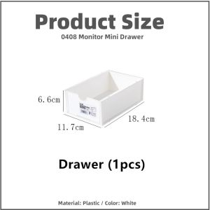 Shiok Living 🚀 Desktop Storage Box Drawer Stand Storage Case Sticker Washi Tape Organizer Student Sundries Cosmetics Organizer