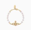 Empress Dowager Cixi Pearl Bracelet High Version Saturn Pearl Full Diamond European and American Light Luxury Niche Design High-end Feel. 