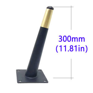 Onuobao Wrought Iiron เฟอร์นิเจอร์ทรงกรวยเฉียงขาสีดำพร้อมท่อเอียงทองขาตู้โลหะขาโซฟารับน้ำหนักได้สูงขาโต๊ะโลหะขาเพิ่มความสูง