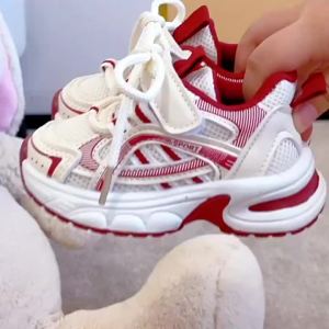 All Season New Breathable Childrens Sports Shoes Little Student Shoes Flat with Boys Sneaker Shoes Girls Chunky Sneakers I070632026