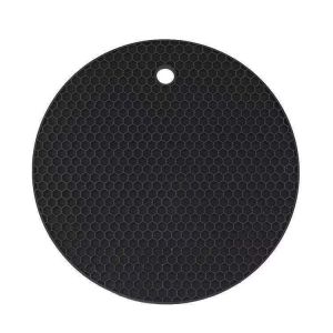 【SG 🚚】Round Silicone Heat Insulation Pad Honeycomb Design Table Mat Kitchen Potholder Coaster Bowl Pad