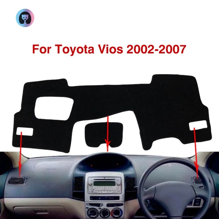 Car Dashboard Dash Mat For Toyota Landcruiser 200 Series VDJ200 2015-2020 Black