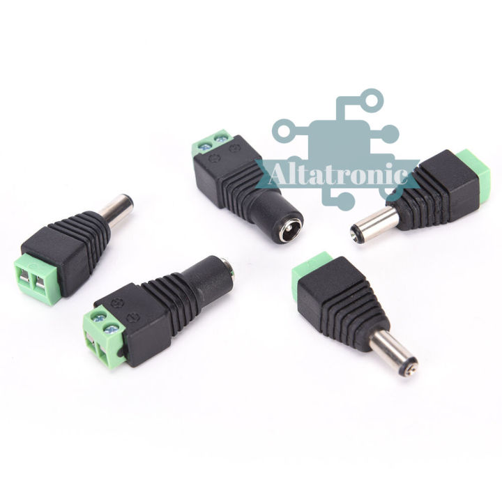 DC Power Plug Jack Connector 5.5 x 2.1mm male / female / Arduino / CCTV ...