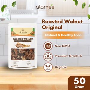 ALAMEE Kacang Almond Almon Mede Walnut Pistachio Kupas Panggang Premium Roast Roasted 70g Oven