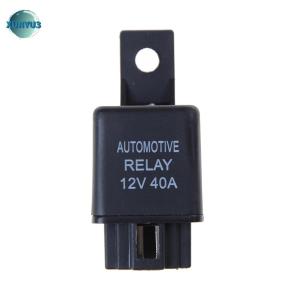 XUNYU3 12V 40A xe ô tô tiếp sức 4 pins SPST báo động tiếp sức với ổ cắm tiếp sức