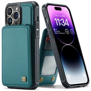 ToKerNew Luxury Magnetic Flip Wallet Case for iPhone 16 15 14 13 12 11 Pro Max – RFID Anti-Theft TPU Shockproof Card Holder + Car Mount Compatible Shockproof pu leather
