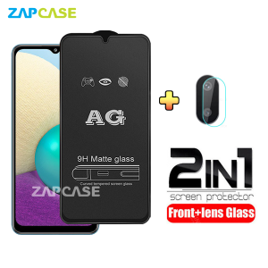 PAKET 2in1 Tempered Glass Anti Glare Samsung A02M02 Free Tempered Glass Camera Lens