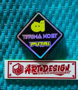 GANTUNGAN KACA AKRILIK VARIASI KACA SIS 12X12 1PCS