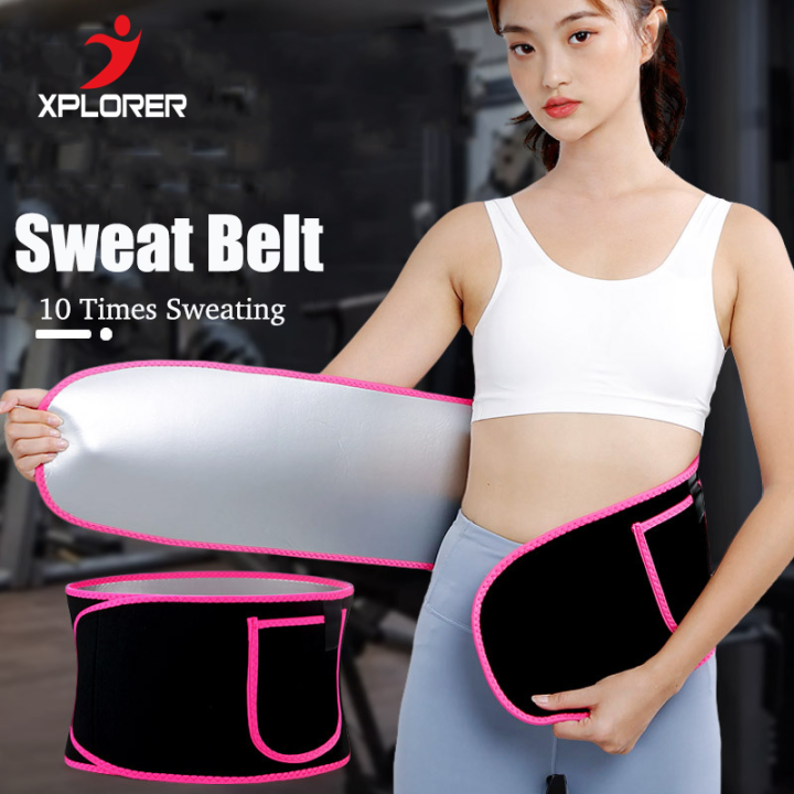 Sweat Belt Waist Slimmer Fat Belly Trimmer for Men Women Sauna Suit Weight  Loss Workout Wearing