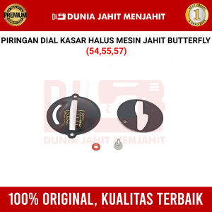 1 SET P/N 54 55 57 Piringan Dial Kasar Halus Mesin Jahit (Tutup Bulat Hitam)