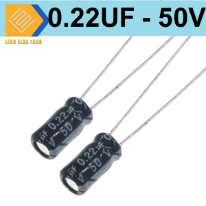 ( 10 CON ) Tụ 0.22uf 50V tụ hóa 0.22uf50V